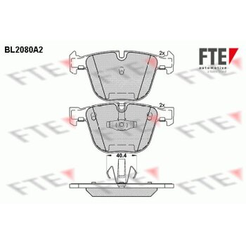 FTE Bremsbelagsatz, Scheibenbremse 9010664 für...