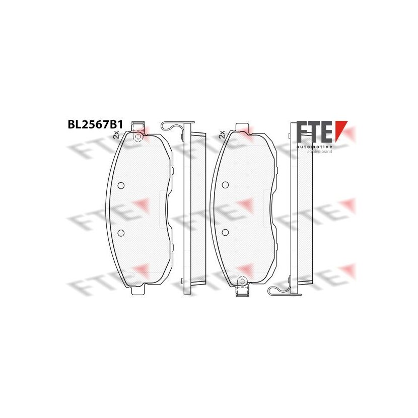 FTE Bremsbelagsatz, Scheibenbremse 9011090 für 41060-2Y990