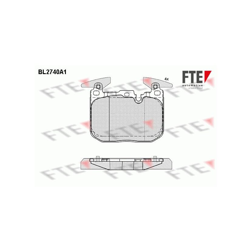 FTE Bremsbelagsatz, Scheibenbremse 9010954 für 34116850850