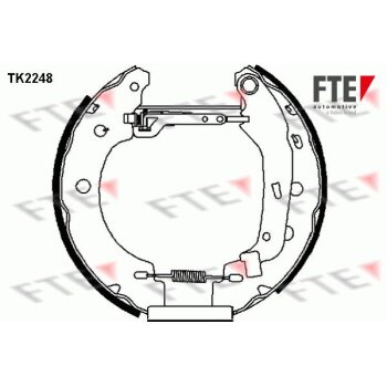 FTE Bremsbackensatz 9110023 für 44060-00QAH