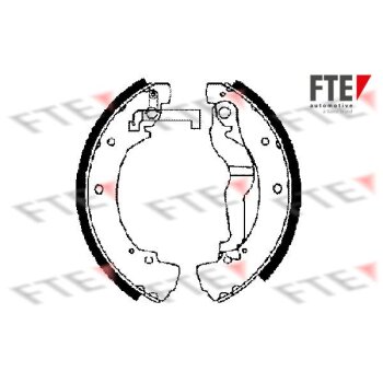 FTE Bremsbackensatz 9100019 für 701609531