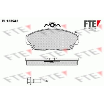 FTE Bremsbelagsatz, Scheibenbremse 9010123 für...