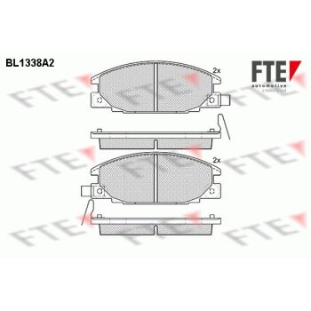 FTE Bremsbelagsatz, Scheibenbremse 9010127 für 94461155