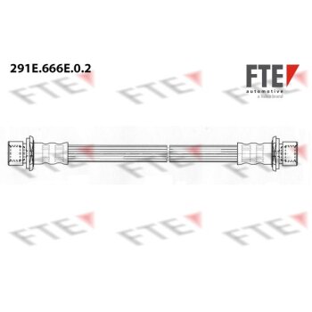 FTE Bremsschlauch 291E.666E.0.2 - 291E666E02 für...