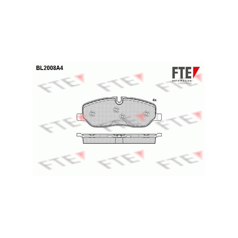 FTE Bremsbelagsatz, Scheibenbremse 9010592 für LR019618
