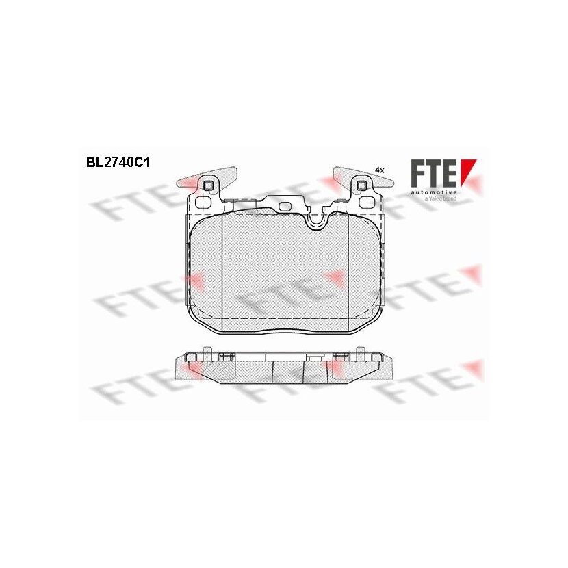 FTE Bremsbelagsatz, Scheibenbremse 9010955 für 34 10 6 878 878