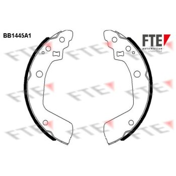 FTE Bremsbackensatz 9100168 für 53200-63J01