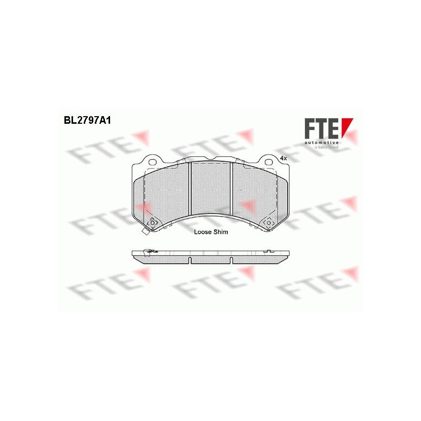 FTE Bremsbelagsatz, Scheibenbremse 9010989 für 25940447