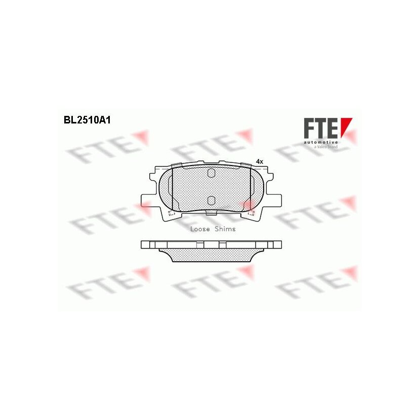 FTE Bremsbelagsatz, Scheibenbremse 9010772 für 04466-48030