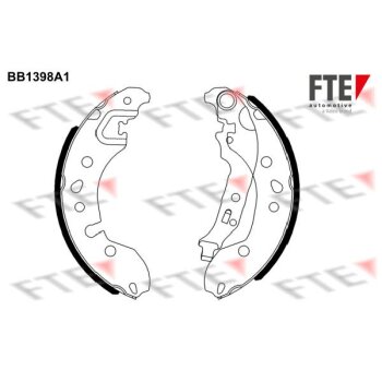 FTE Bremsbackensatz 9100133 für 440601843R