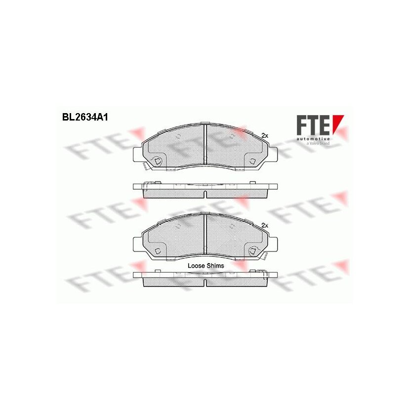 FTE Bremsbelagsatz, Scheibenbremse 9010880 für 3501175