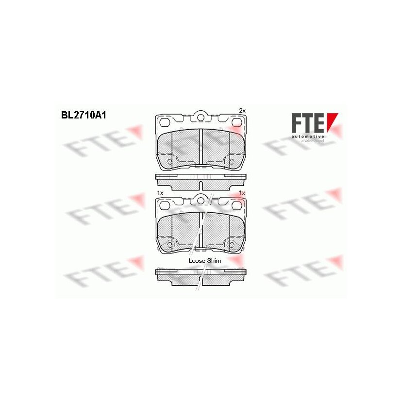 FTE Bremsbelagsatz, Scheibenbremse 9010936 für 04466-53010-79