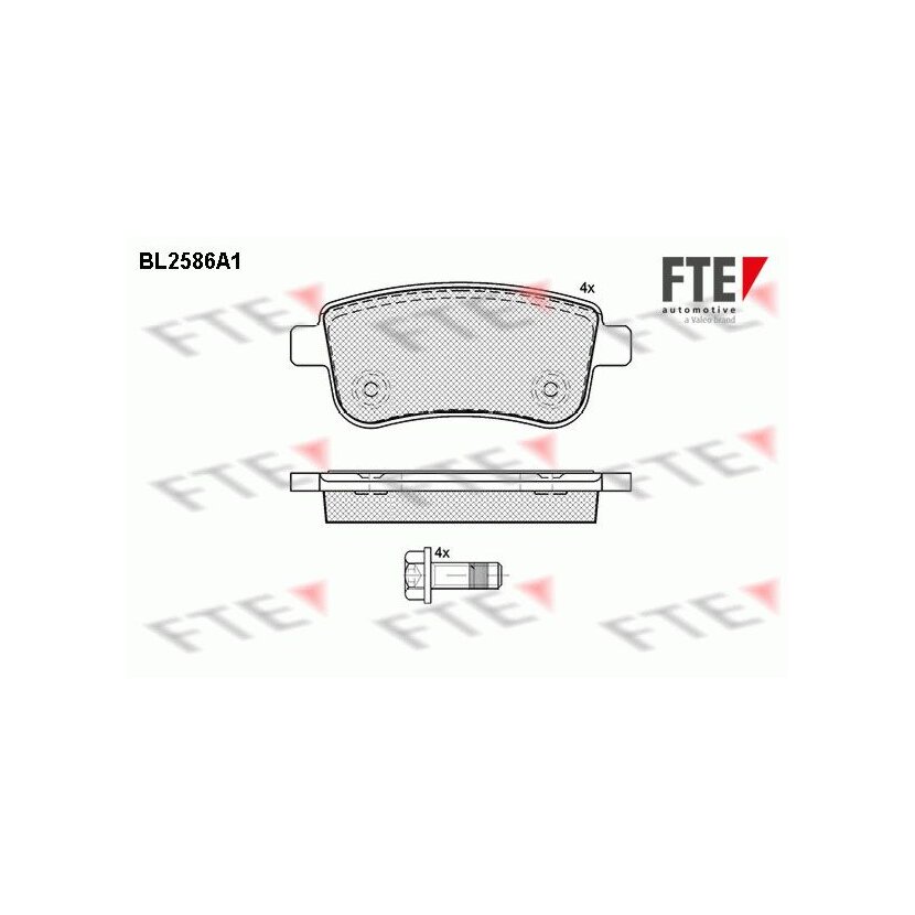 FTE Bremsbelagsatz, Scheibenbremse 9010837 für 8660000779