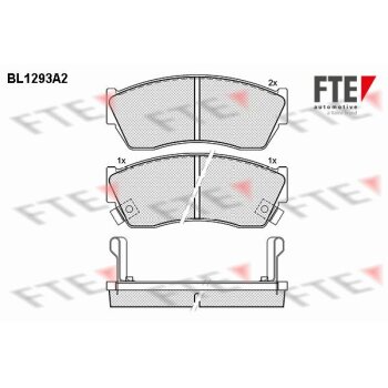 FTE Bremsbelagsatz, Scheibenbremse 9010095 für...