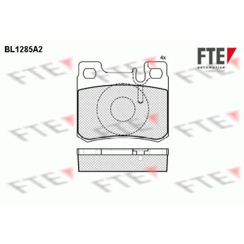 FTE Bremsbelagsatz, Scheibenbremse 9010091 für...