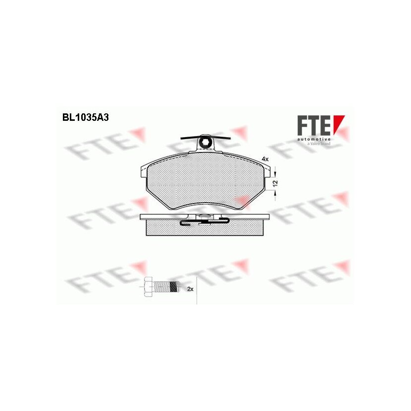 FTE Bremsbelagsatz, Scheibenbremse 9010015 für 357698151B