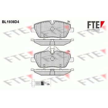 FTE Bremsbelagsatz, Scheibenbremse 9010531 für 34 11...