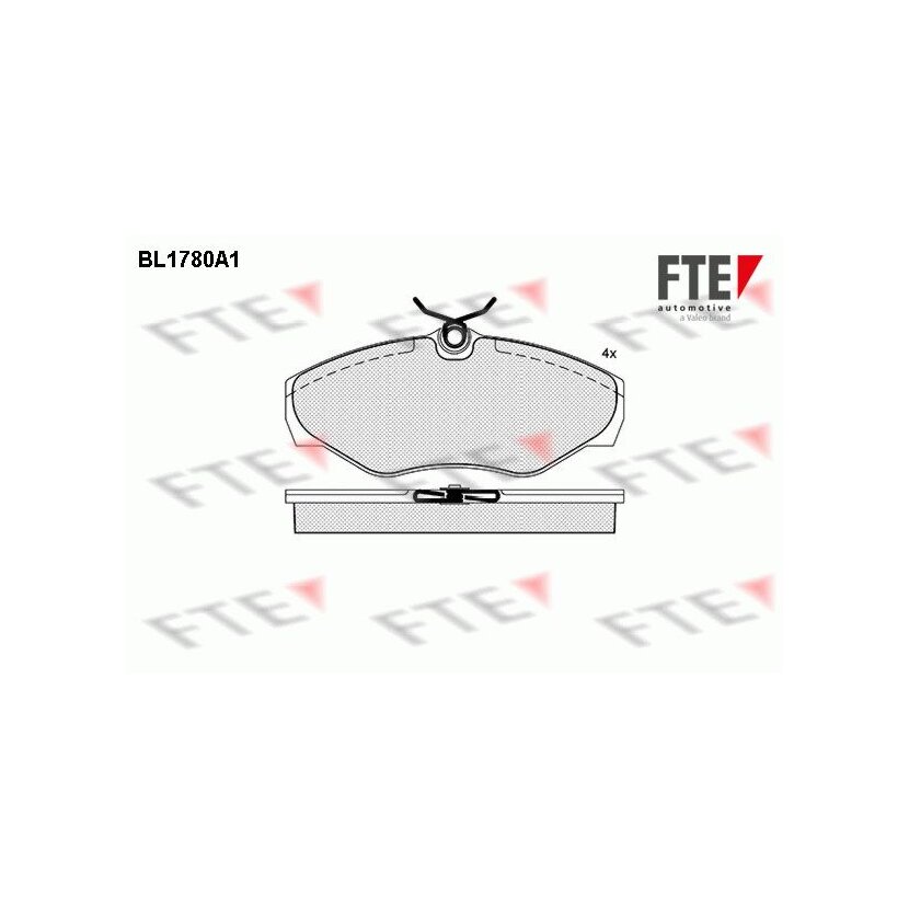 FTE Bremsbelagsatz, Scheibenbremse 9010349 für 7701050914