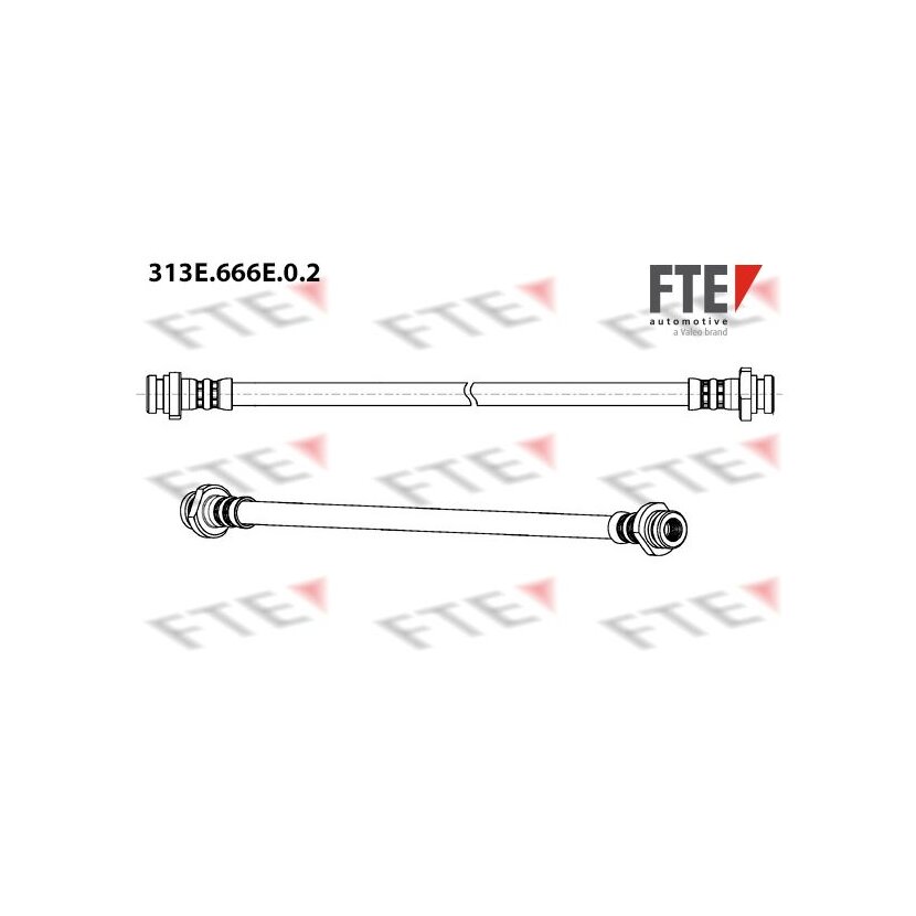 FTE Bremsschlauch 313E.666E.0.2 - 313E666E02 für 46210BM500
