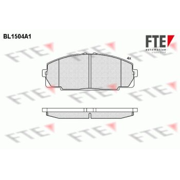 FTE Bremsbelagsatz, Scheibenbremse 9010226 für...