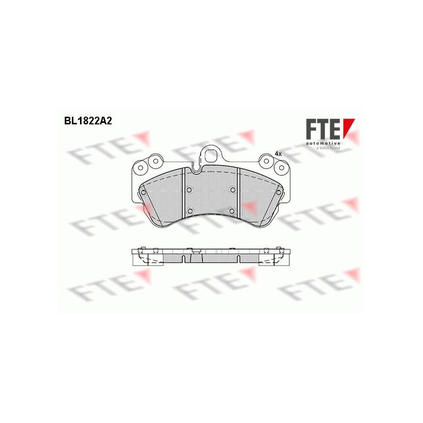 FTE Bremsbelagsatz, Scheibenbremse 9010400 für 955 351 939 00
