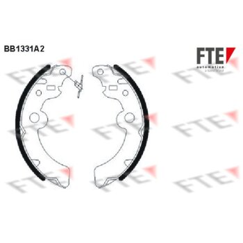 FTE Bremsbackensatz 9100086 für 53200-76G00