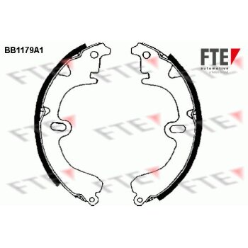 FTE Bremsbackensatz 9100041 für 449512080