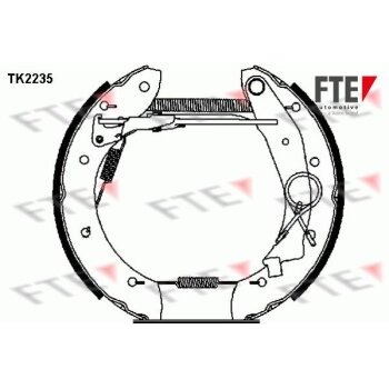 FTE Bremsbackensatz 9110022 für 424222