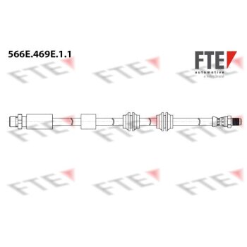 FTE Bremsschlauch 566E.469E.1.1 - 566E469E11 für 34...