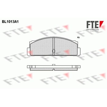 FTE Bremsbelagsatz, Scheibenbremse 9010006 für 790474
