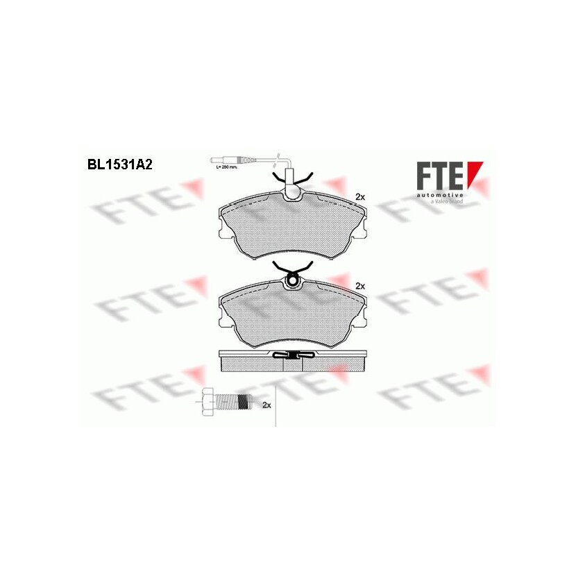 FTE Bremsbelagsatz, Scheibenbremse 9010236 für 6025315867