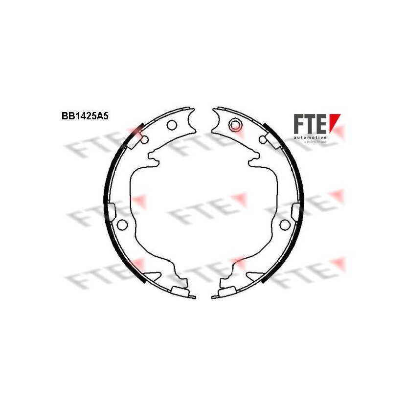 FTE Bremsbackensatz, Feststellbremse 9100153 für 05191215AA
