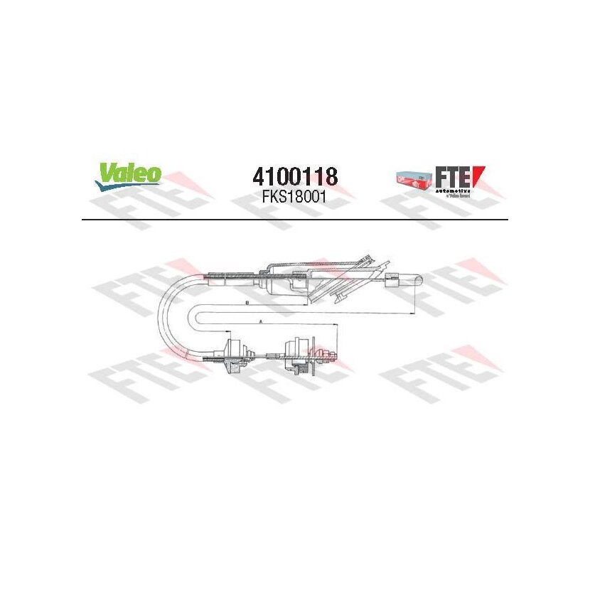 FTE Seilzug, Kupplungsbetätigung 4100118 für 2150-E0