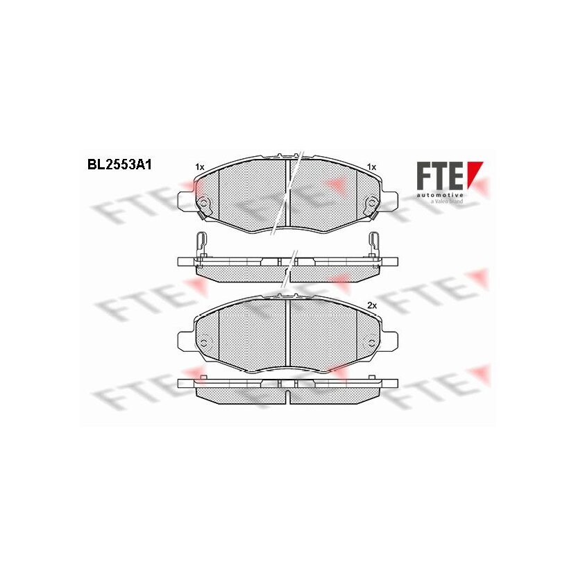 FTE Bremsbelagsatz, Scheibenbremse 9010807 für 04465-0K040