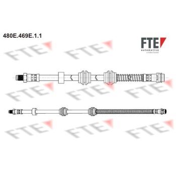 FTE Bremsschlauch 9240686 für 1664200448