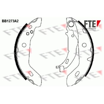 FTE Bremsbackensatz 9100059 für 1684200220