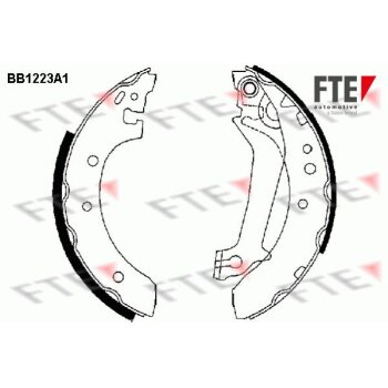 FTE Bremsbackensatz 9100047 für 1005968
