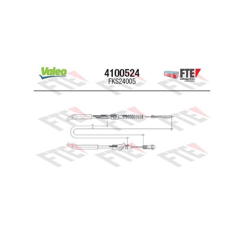FTE Seilzug, Kupplungsbetätigung 4100524 für 2371060A10
