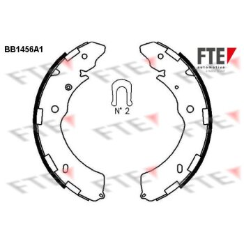 FTE Bremsbackensatz 9100175 für 8-97947-802-0
