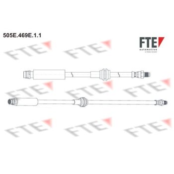 FTE Bremsschlauch 9240724 für 2464200248