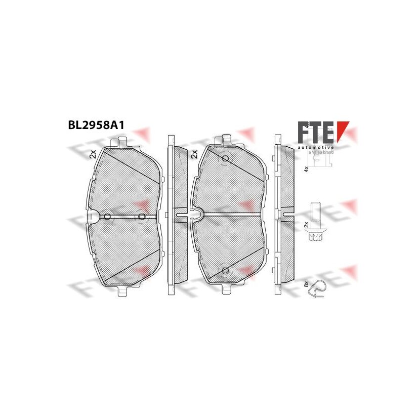 FTE Bremsbelagsatz, Scheibenbremse 9011201 für 1647877180