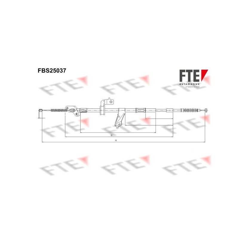 FTE Seilzug, Feststellbremse 9250626 für 46430-42100