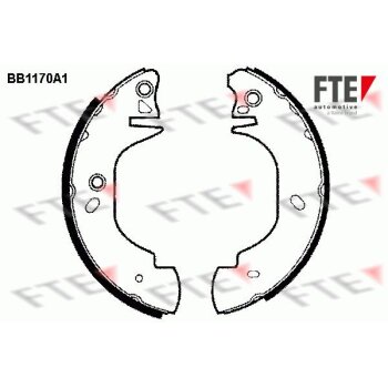 FTE Bremsbackensatz 9100035 für 1014316