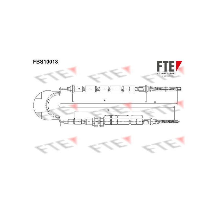 FTE Seilzug, Feststellbremse 9250673 für 6491718