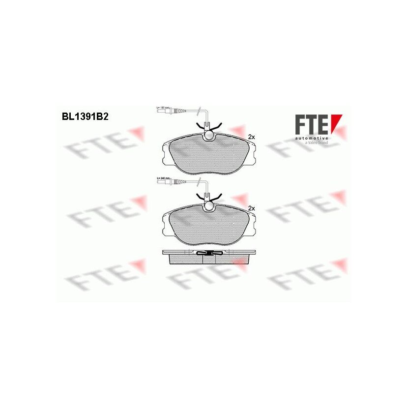 FTE Bremsbelagsatz, Scheibenbremse 9010166 für 425109