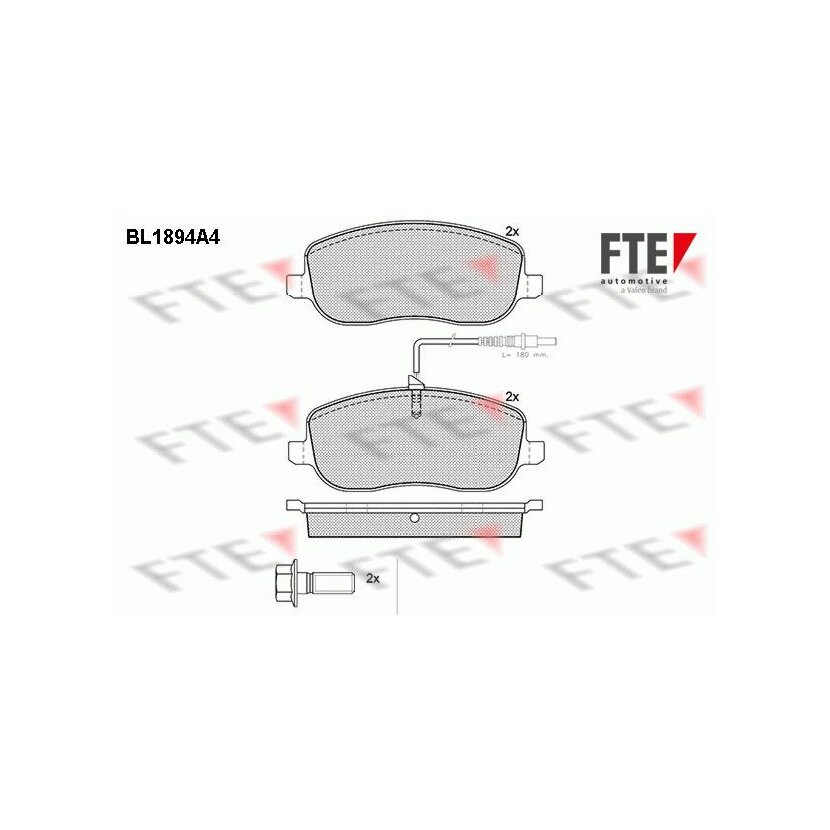FTE Bremsbelagsatz, Scheibenbremse 9010481 für 4252-31