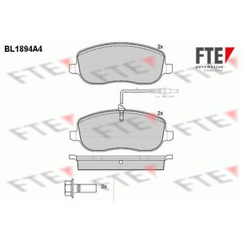 FTE Bremsbelagsatz, Scheibenbremse 9010481 für 4252-31