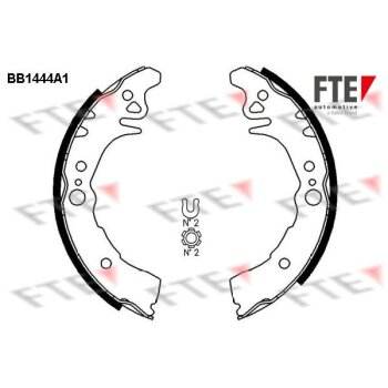 FTE Bremsbackensatz 9100167 für 04495-B1240
