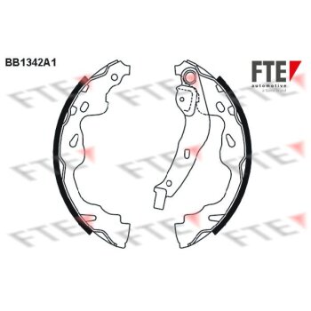 FTE Bremsbackensatz 9100095 für 4241-N2