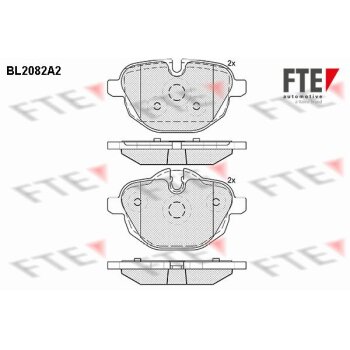 FTE Bremsbelagsatz, Scheibenbremse 9010666 für...